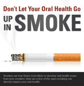 Smoking causes tooth decay. Lets promote a healthy lifestyle for our body and teeth each day.