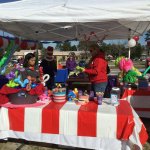 Partners in Education event, a table with goodies