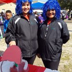 Partners in Education event, 2 middle aged women