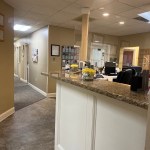 Front desk and hallway.