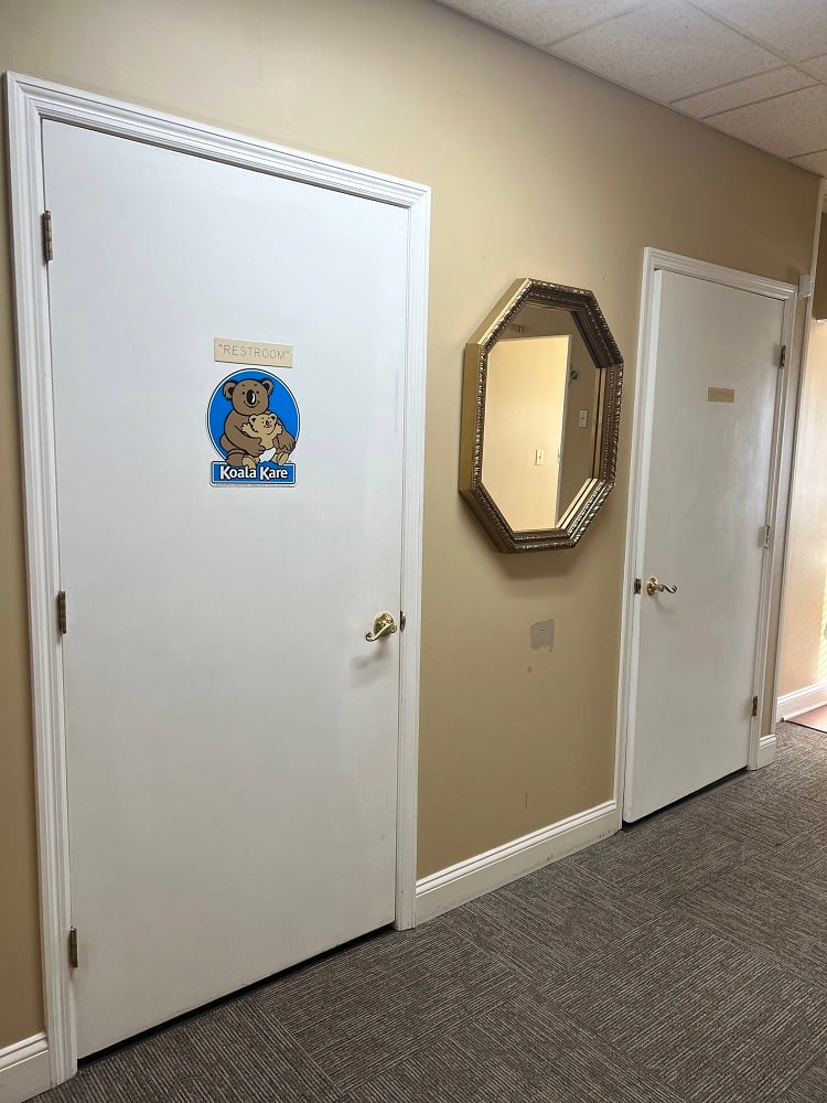 Door to the restroom.
