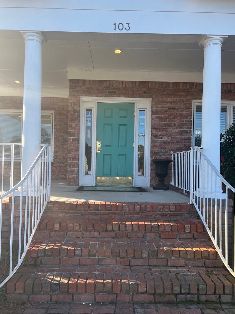 Front door to the office.