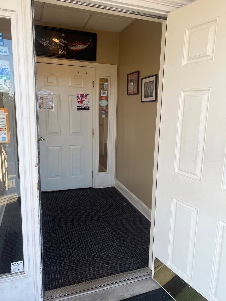 Entrance to the office.
