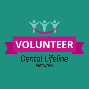 Volunteer Dental Lifeline Network logo on a teal background